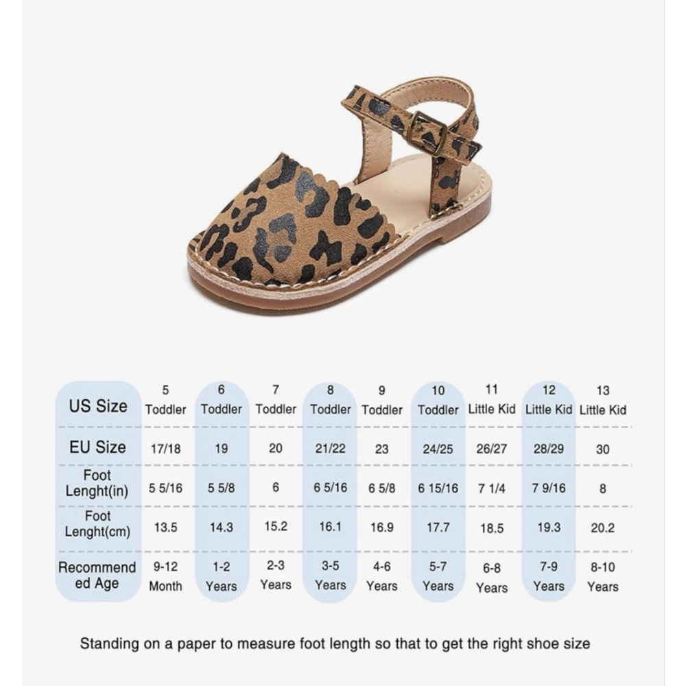 NEW Toddler Girl Vintage look Genuine Leather Closed-Toe Sandal 8 Toddler - Picture 3 of 6